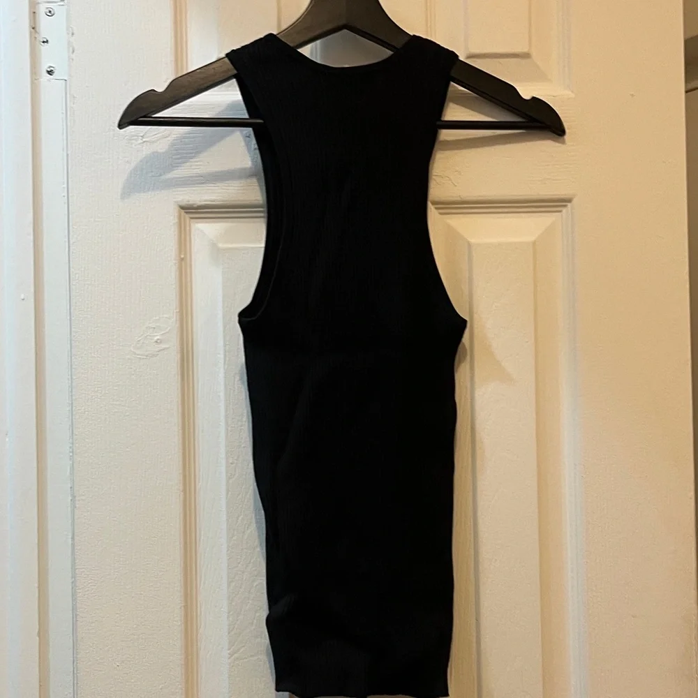 Sandro Black Ribbed Tank Top - Picture 4 of 5